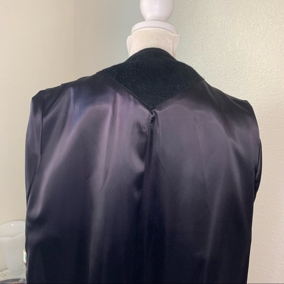 Vintage 60’s Long Coat, Real Fur Collar, Sz M - Picture 11 of 16